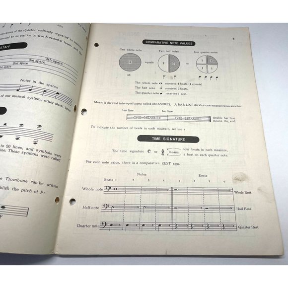 The Band Musician Book One Beginning Band Instructional Book Trombone Baritone - Picture 4 of 8